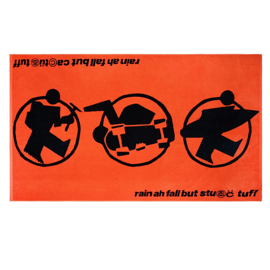 Cactus Plant Flea Market x Stussy - CPFM Orange Logo Beach Towel