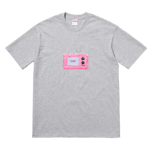 Supreme - Gray TV Box Logo T-Shirt (SS18)