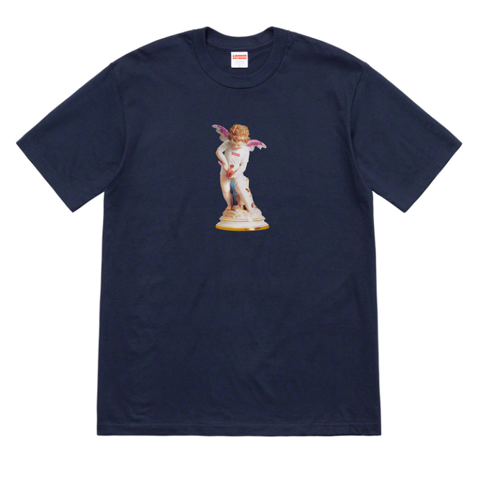 Supreme - Navy Box Logo Cupid T-Shirt (SS19)