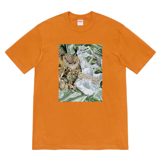 Supreme - Burnt Orange Bling Logo T-Shirt (SS20)