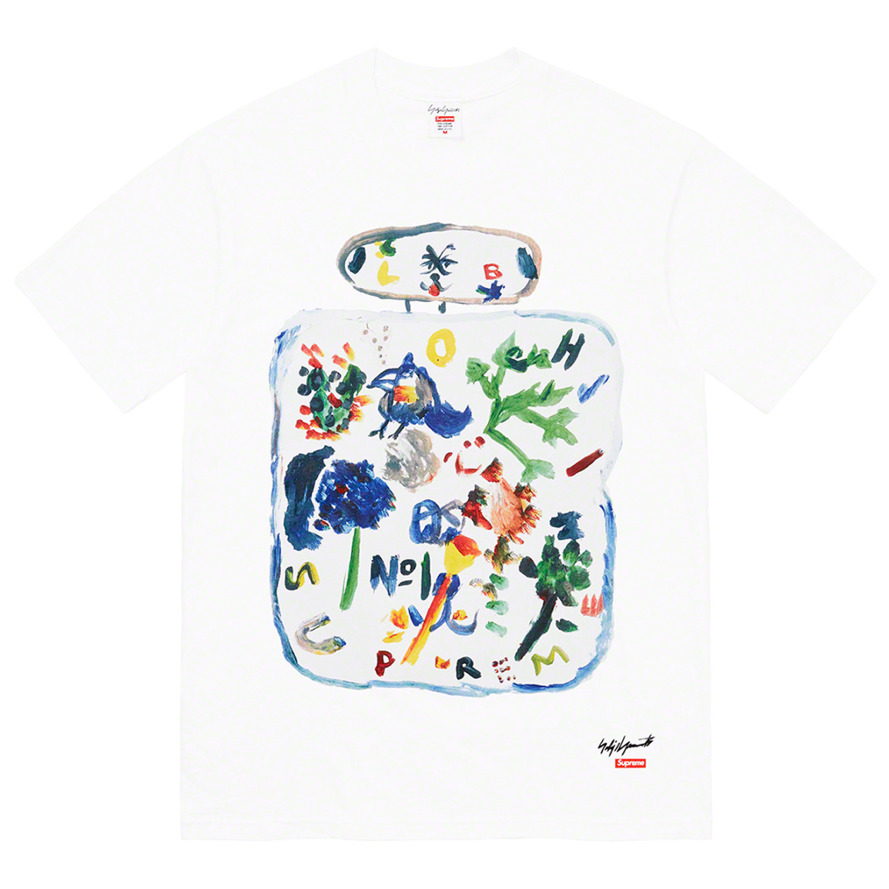 Supreme x Yohji Yamamoto - Paint Print T-Shirt (White)