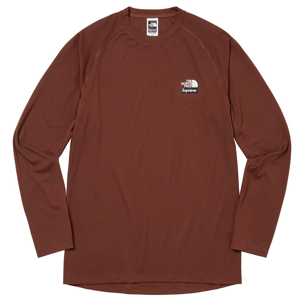 Supreme x The North Face - Dark Oak Brown Baselayer L/S T-Shirt