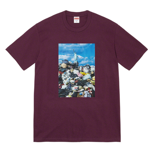 Supreme - Statue of Liberty Trash T-Shirt (Eggplant)