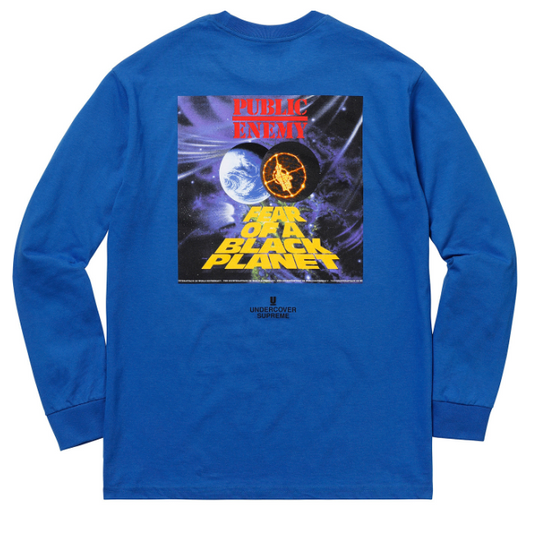 Supreme x Undercover x Public Enemy - Counterattack L/S T-Shirt (Blue)