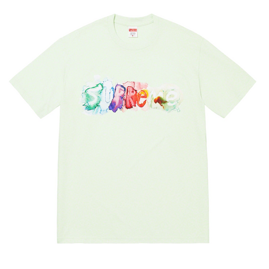 Supreme - Watercolor Logo T-Shirt (Pale Green)