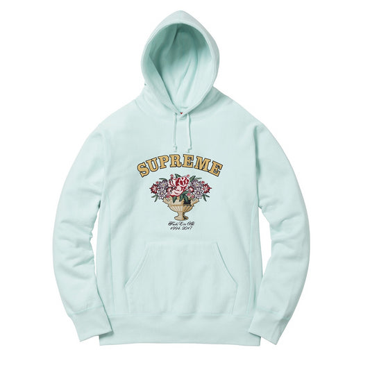Supreme - Ice Blue Centerpiece Logo Hoodie