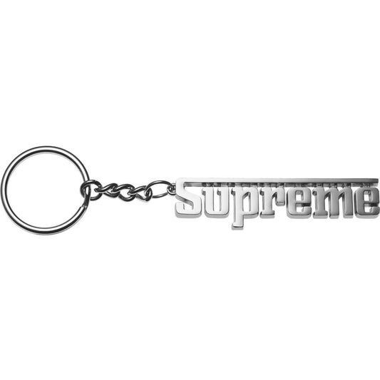 Supreme - Silver Grand Prix Logo Keychain