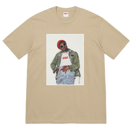 Supreme - Andre 3000 Box Logo Photo T-Shirt (Stone Beige)