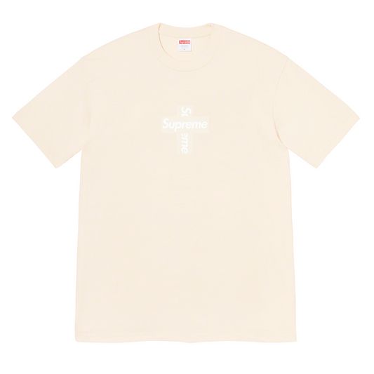Supreme - Cross Box Logo T-Shirt (Natural)