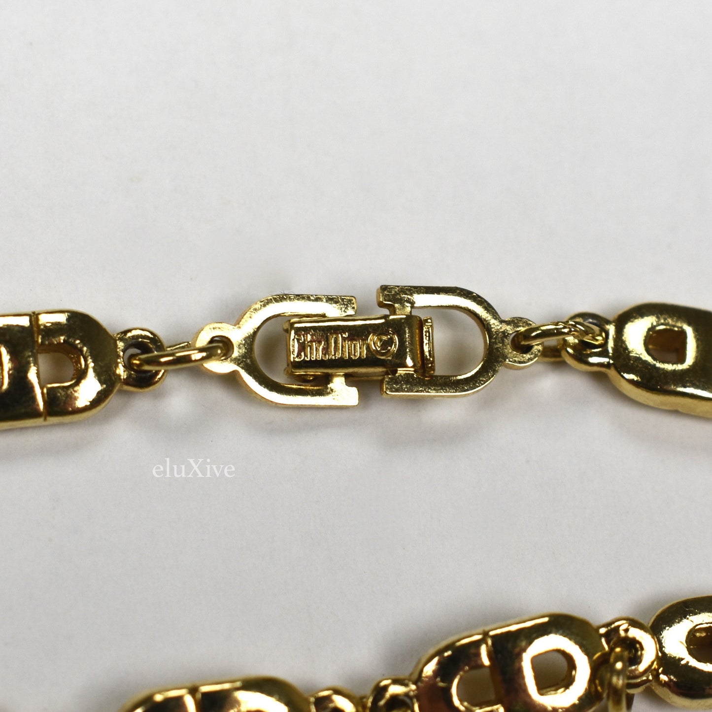 Dior - 7.5" Gold CD Logo Chain Bracelet