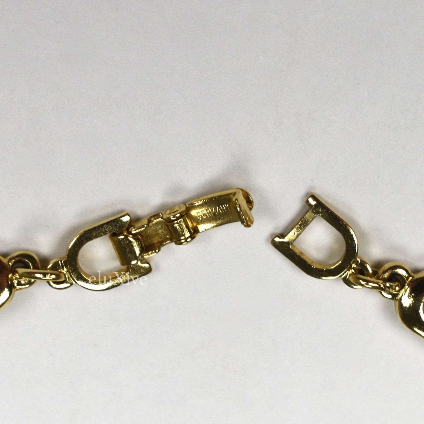Dior - 7.5" Gold CD Logo Chain Bracelet