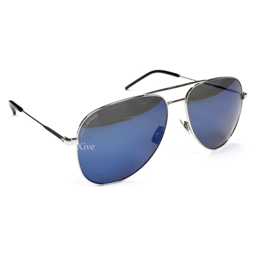 Saint Laurent - Blue Lens Classic SL 11 Aviator Sunglasses