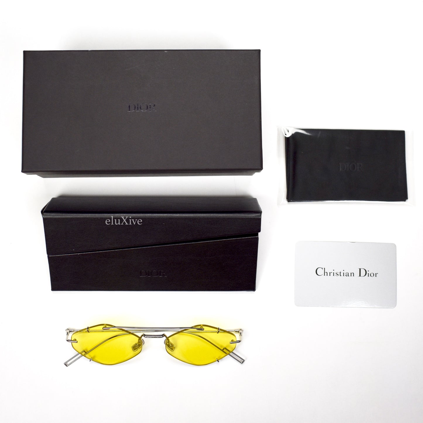 Dior - Yellow Lens Inclusion Sunglasses