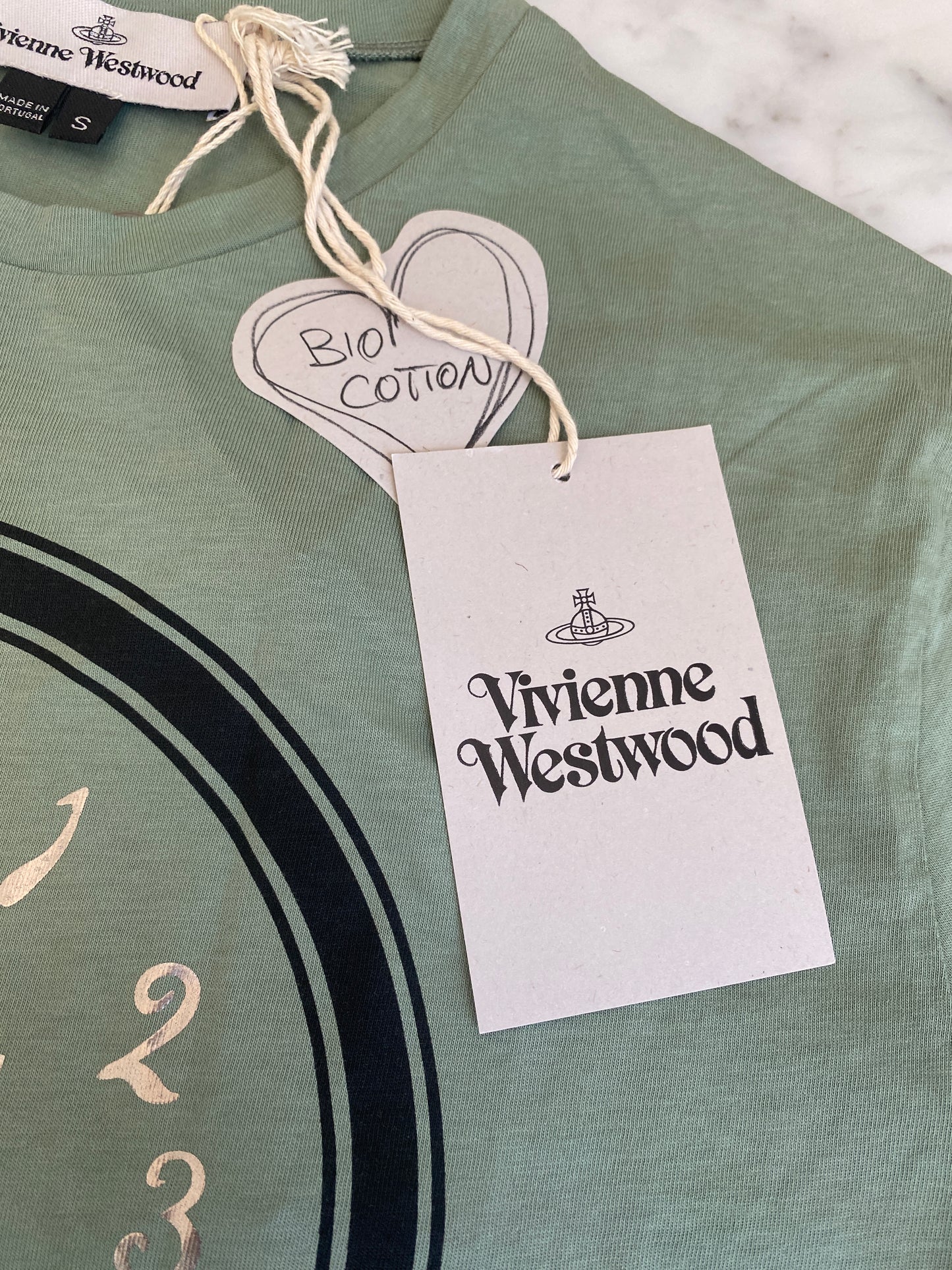 Vivienne Westwood - Green Time Machine Clock Logo T-Shirt