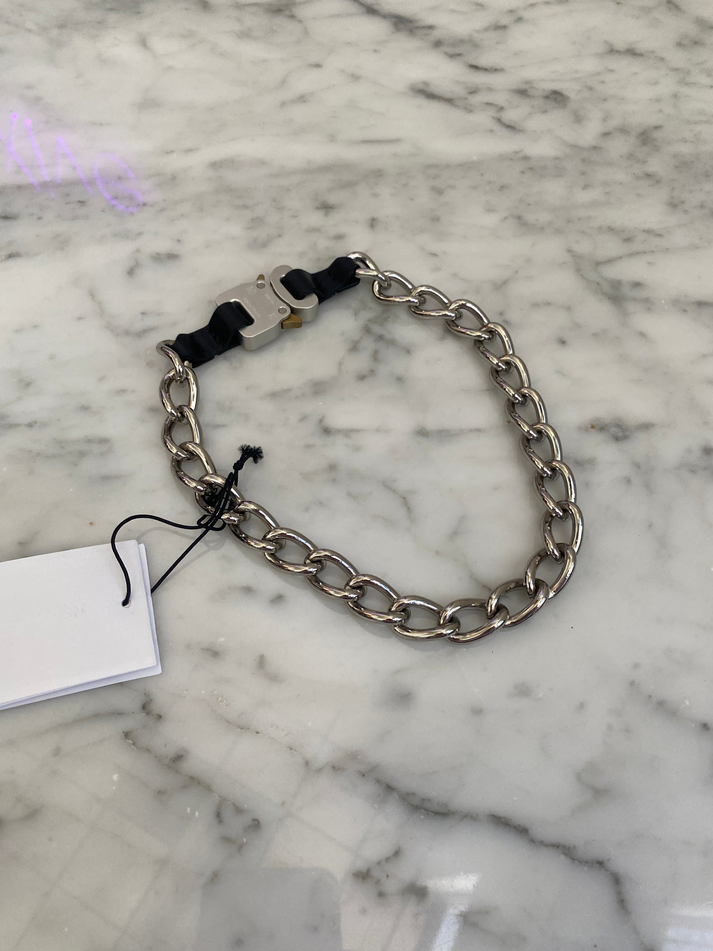 Alyx - Silver Roller Coaster Buckle Chain Necklace