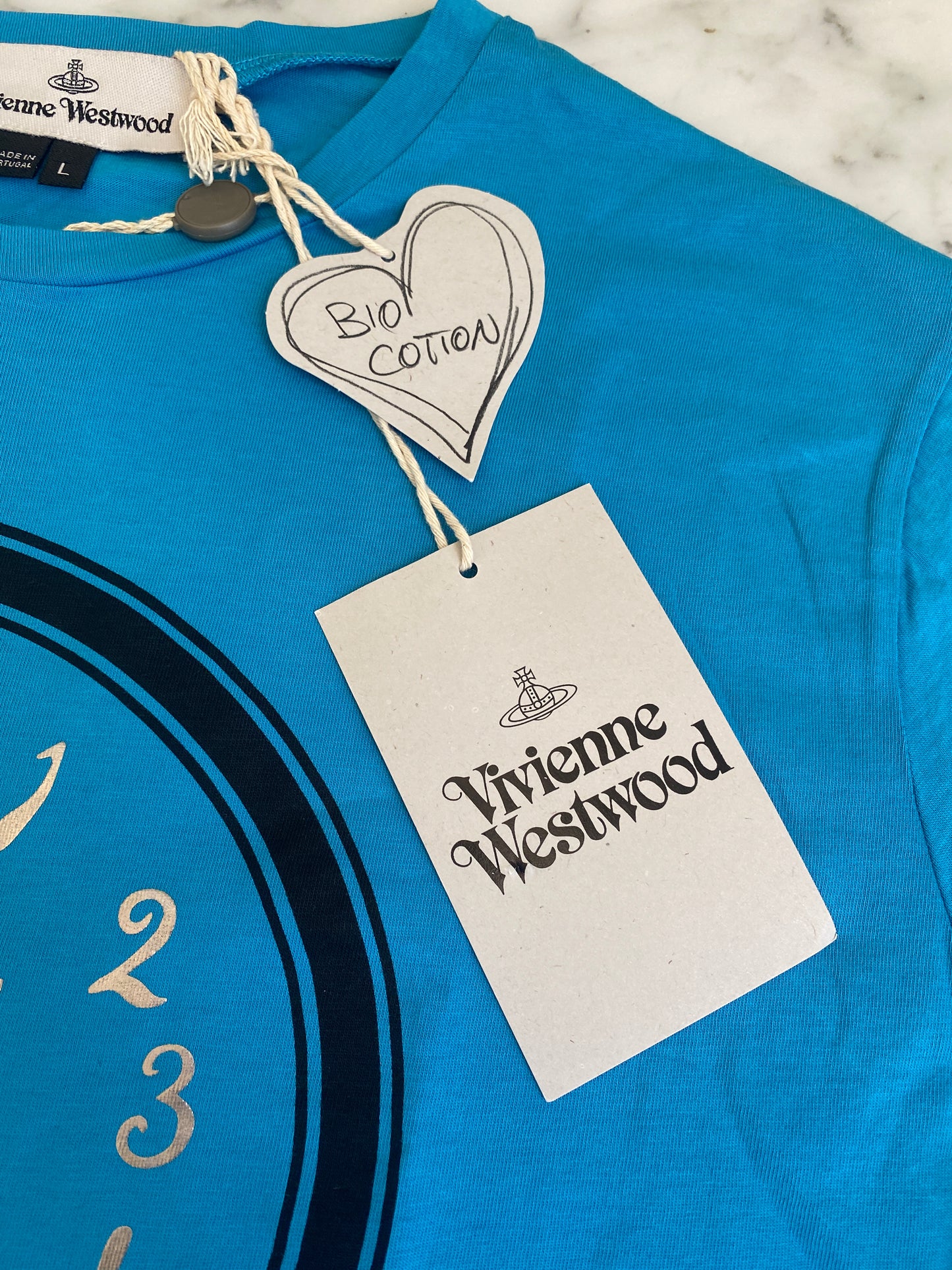 Vivienne Westwood - Blue Time Machine Clock Logo T-Shirt