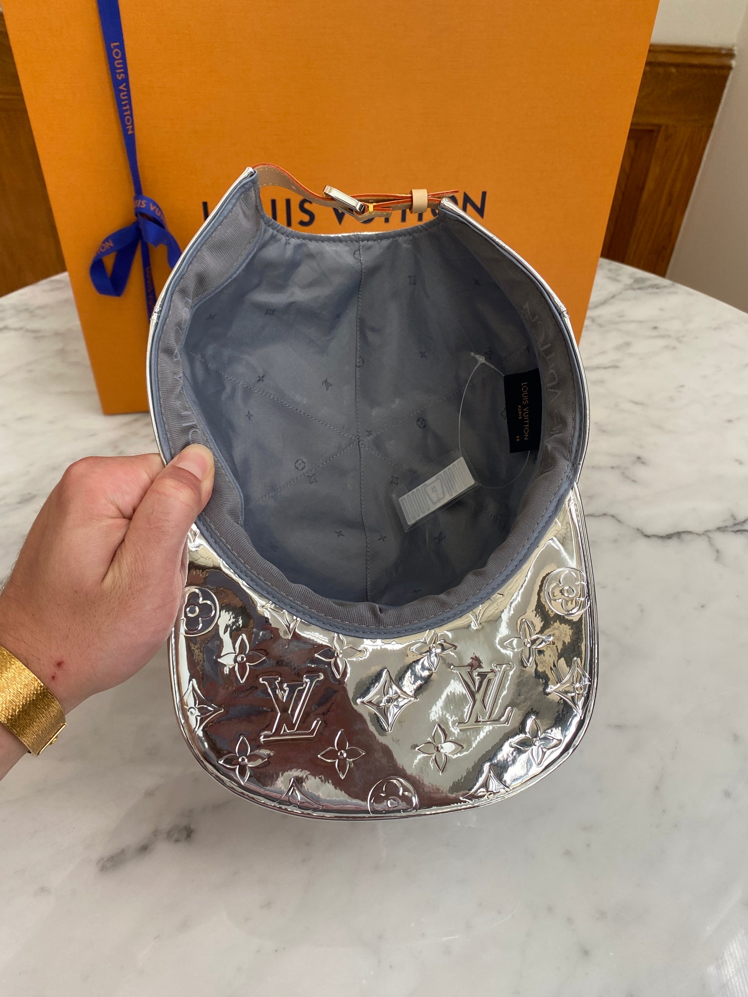 Louis Vuitton - Beige LV Monogram Nylon Get Ready Hat – eluXive