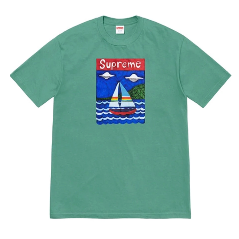 Supreme - Sailboat Logo T-Shirt (Dusty Teal)